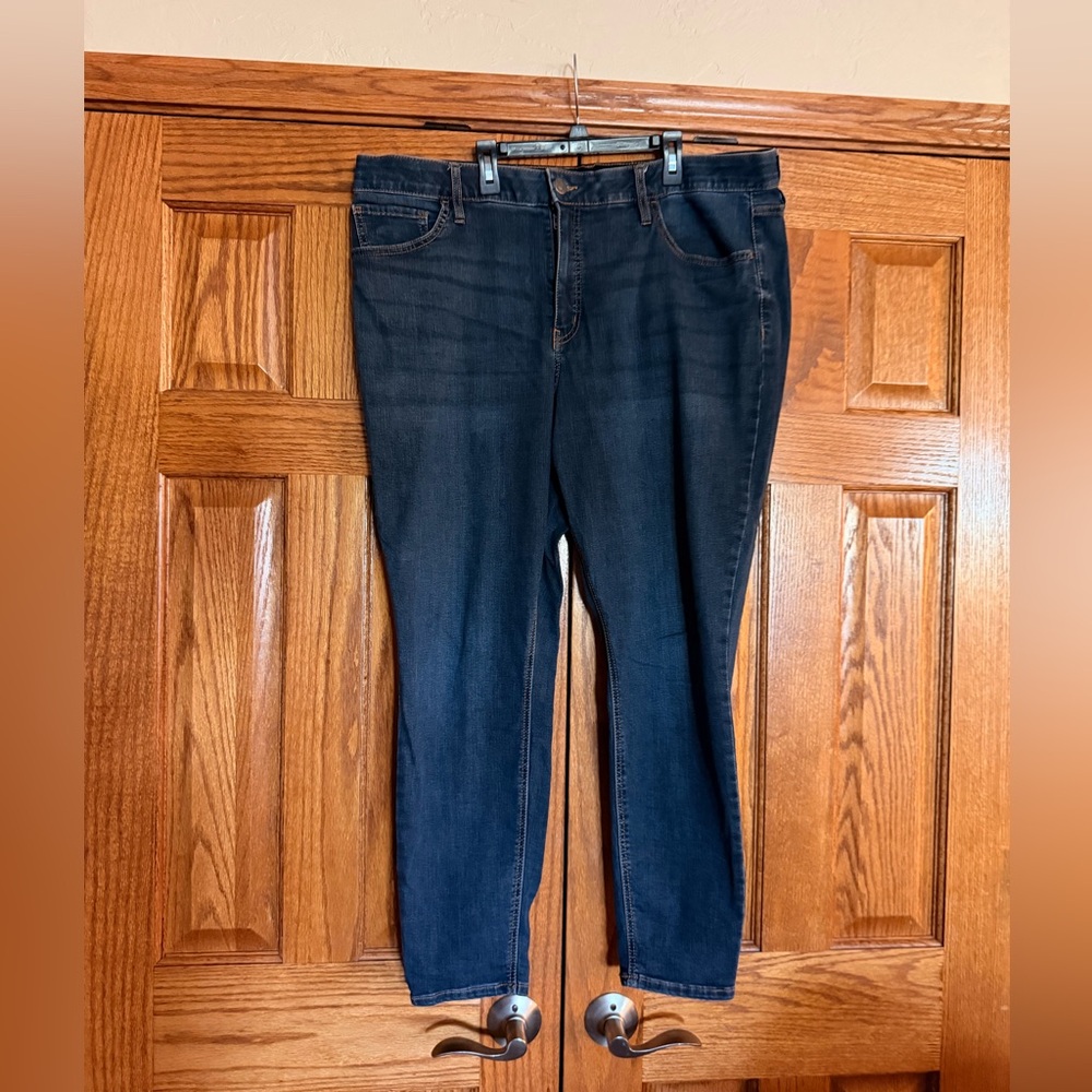 Ava & Viv Dark Blue Women's High Rise Skinny Jeans